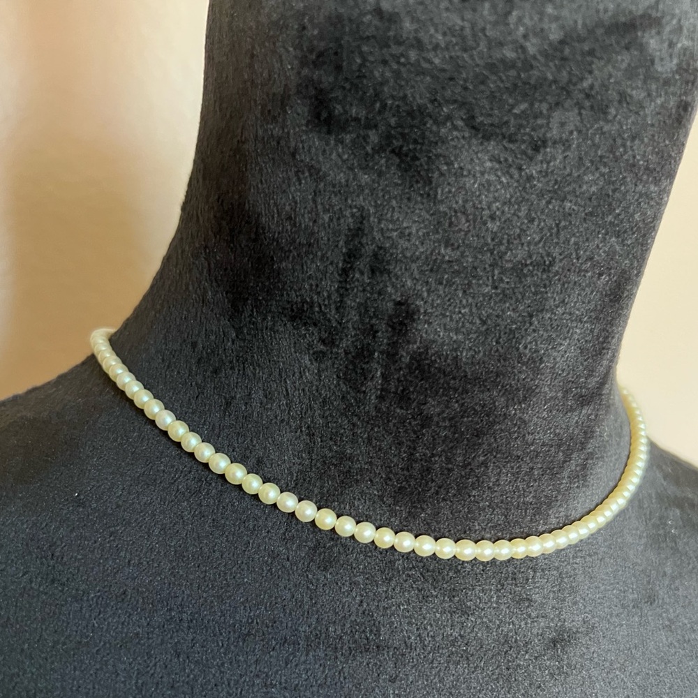 Small White Pearl Necklace
